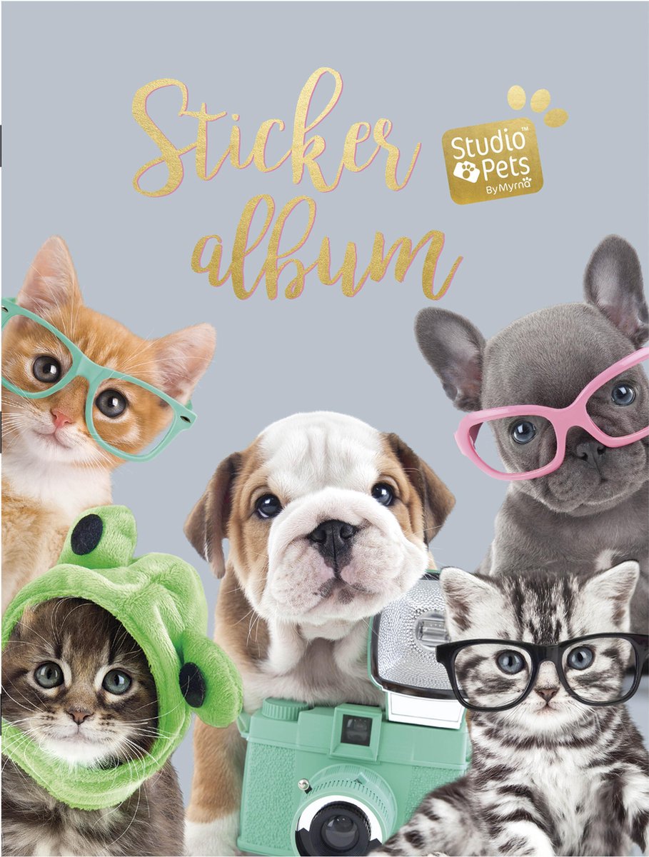 Studio Pets |   dieren | 21 senarios | 4 grote stickervellen